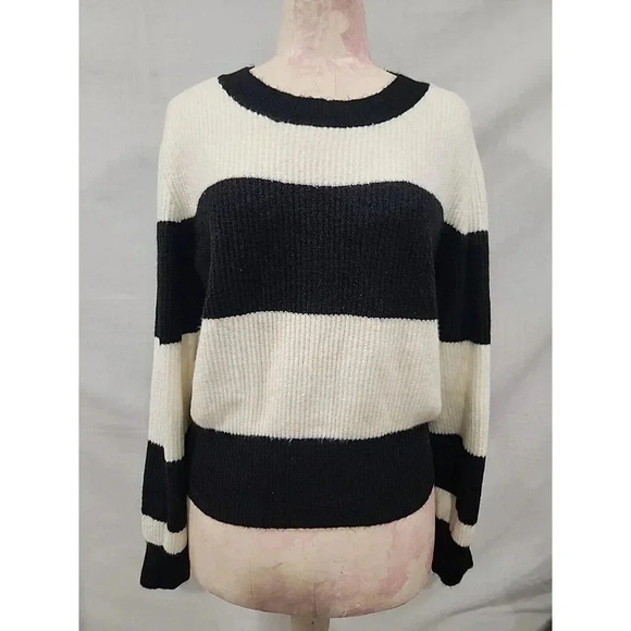 American Eagle Thick Striped Long Sleeve Sweater - Picture 1 of 8